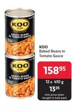 Koo - Baked Beans In Tomato Sauce offers at R 158,95 in Makro