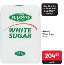 Illovo - White Sugar offers at R 204,95 in Makro