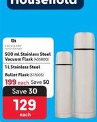 Excellent Houseware - 500 Ml Stainless Steel Vacuum Flask offers at R 129 in Makro