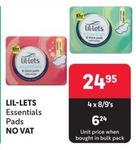 Lil-lets - Essentials Pads offers at R 24,95 in Makro
