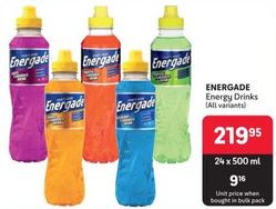Energade - Energy Drinks offers at R 219,95 in Makro