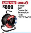 Ellies - 3-Way 20m Cassette Extension Reel  offers at R 899 in OK Furniture