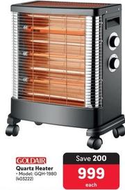 Goldair - Quartz Heater offers at R 999 in Makro