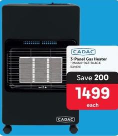 Cadac - 3-Panel Gas Heater offers at R 1499 in Makro