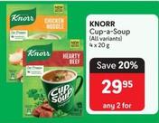 Knorr - Cup-A-Soup offers at R 29,95 in Makro