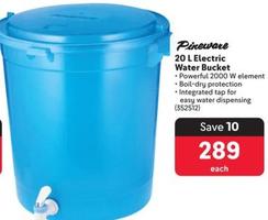 Pineware - 20 L Electric Water Bucket offers at R 289 in Makro