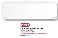 Defy - 12000 Btu Inverter Aircon offers at R 7999 in Makro