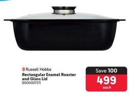 Russell Hobbs - Rectangular Enamel Roaster And Glass Lid offers at R 499 in Makro