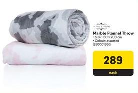 Home Living - Marble Flannel Throw offers at R 289 in Makro
