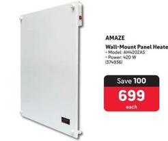 Amaze - Wall-Mount Panel Heater offers at R 699 in Makro