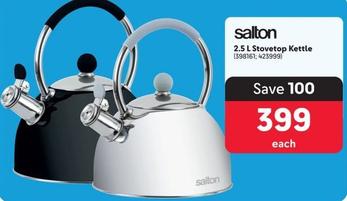 Salton - 2.5 L Stovetop Kettle offers at R 399 in Makro
