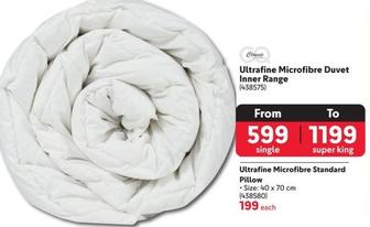 Ultrafine Microfibre Duvet Inner Range offers at R 599 in Makro