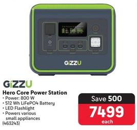 Gizzu - Hero Core Power Station offers at R 7499 in Makro