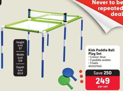 Kids Paddle Ball Play Set offers at R 249 in Makro