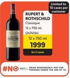 Rupert & Rothschild - Classique offers at R 1999 in Makro