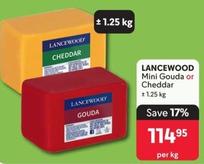 Lancewood - Mini Gouda Or Cheddar offers at R 114,95 in Makro