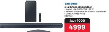 Samsung - 3.1.2 Channel Soundbar offers at R 4999 in Makro