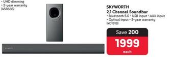 Skyworth - 2.1 Channel Soundbar offers at R 1999 in Makro