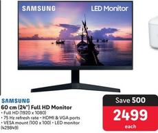 Samsung - 60 Cm (24") Full Hd Monitor offers at R 2499 in Makro