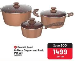 Bennett Read - 6-Piece Copper And Rock Pot Set offers at R 1499 in Makro