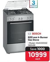 Bosch - 600 Mm 4-Burner Gas Stove offers at R 10999 in Makro