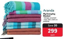Aranda - My Everyday Blanket offers at R 299 in Makro