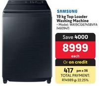 Samsung - 19 Kg Top Loader Washing Machine offers at R 8999 in Makro