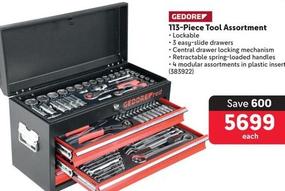 Gedore - 113-Piece Tool Assortment offers at R 5699 in Makro