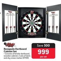 Shot - Renegade Dartboard Cabinet Set offers at R 999 in Makro