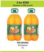 Mr Orange - 6% Squash offers at R 130 in Makro