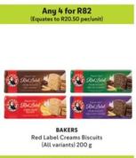 Bakers - Red Label Creams Biscuits offers at R 82 in Makro