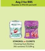 Stimorol/Clorets - Chewing Gum Bottles offers at R 85 in Makro