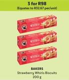 Bakers - Strawberry Whirls Biscuits offers at R 98 in Makro