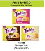Tinkies - Sponge Cakes offers at R 120 in Makro