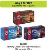 Bakers - Romany Creams Or Choc-Kits Biscuits offers at R 97 in Makro
