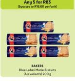 Bakers - Blue Label Marie Biscuits offers at R 83 in Makro
