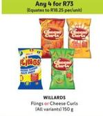 Willards - Flings Or Cheese Curls offers at R 73 in Makro