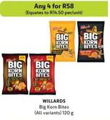 Willards - Big Korn Bites offers at R 58 in Makro