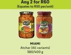 Miami - Atchar offers at R 60 in Makro