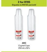 Aro - Crystal Cups offers at R 195 in Makro