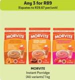Morvite - Instant Porridge offers at R 89 in Makro
