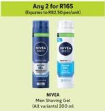 Nivea - Men Shaving Gel offers at R 165 in Makro