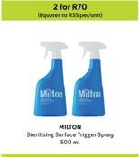 Milton - Sterilising Surface Trigger Spray offers at R 70 in Makro