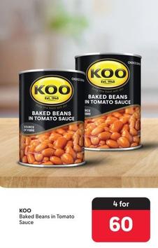 Koo - Baked Beans In Tomato Sauce offers at R 60 in Makro