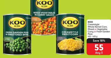 Koo - Creamstyle Whole Kernel Corn offers at R 55 in Makro