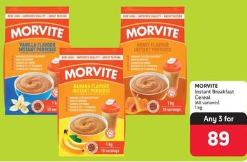 Morvite - Instant Breakfast Cereal offers at R 89 in Makro