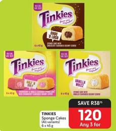 Tinkies - Sponge Cakes offers at R 120 in Makro