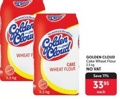 Golden Cloud - Cake Wheat Flour offers at R 33,95 in Makro