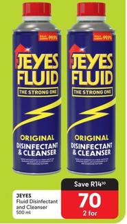Jeyes - Fluid Disinfectant And Cleanser offers at R 70 in Makro