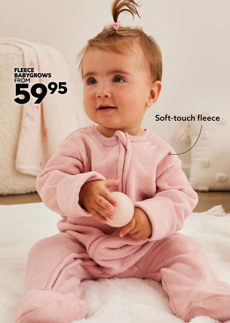 Fleece Babygrows offers at R 59,95 in Ackermans